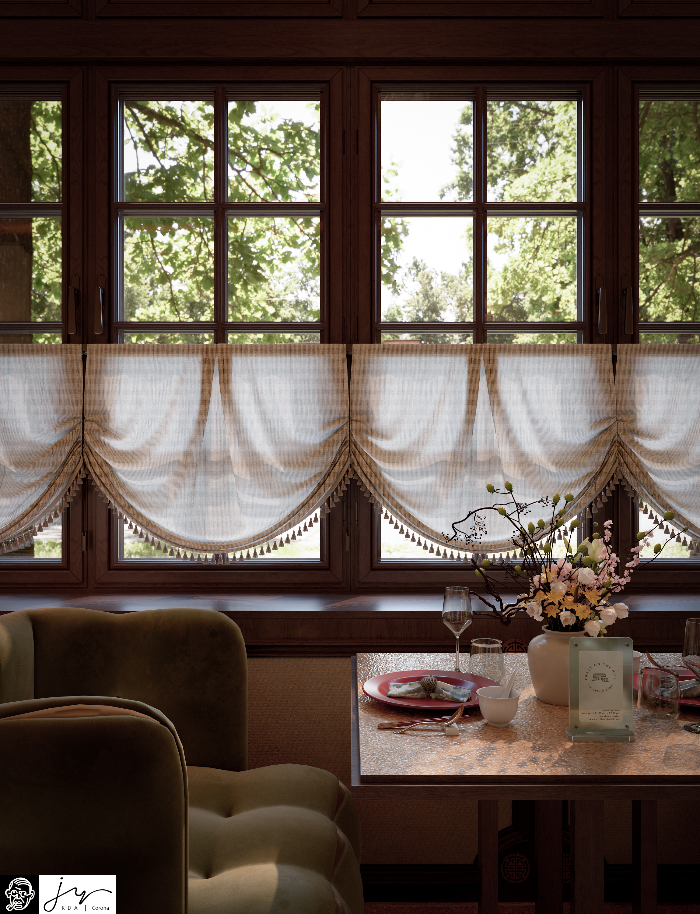 近期渲染丨静谧餐厅-11