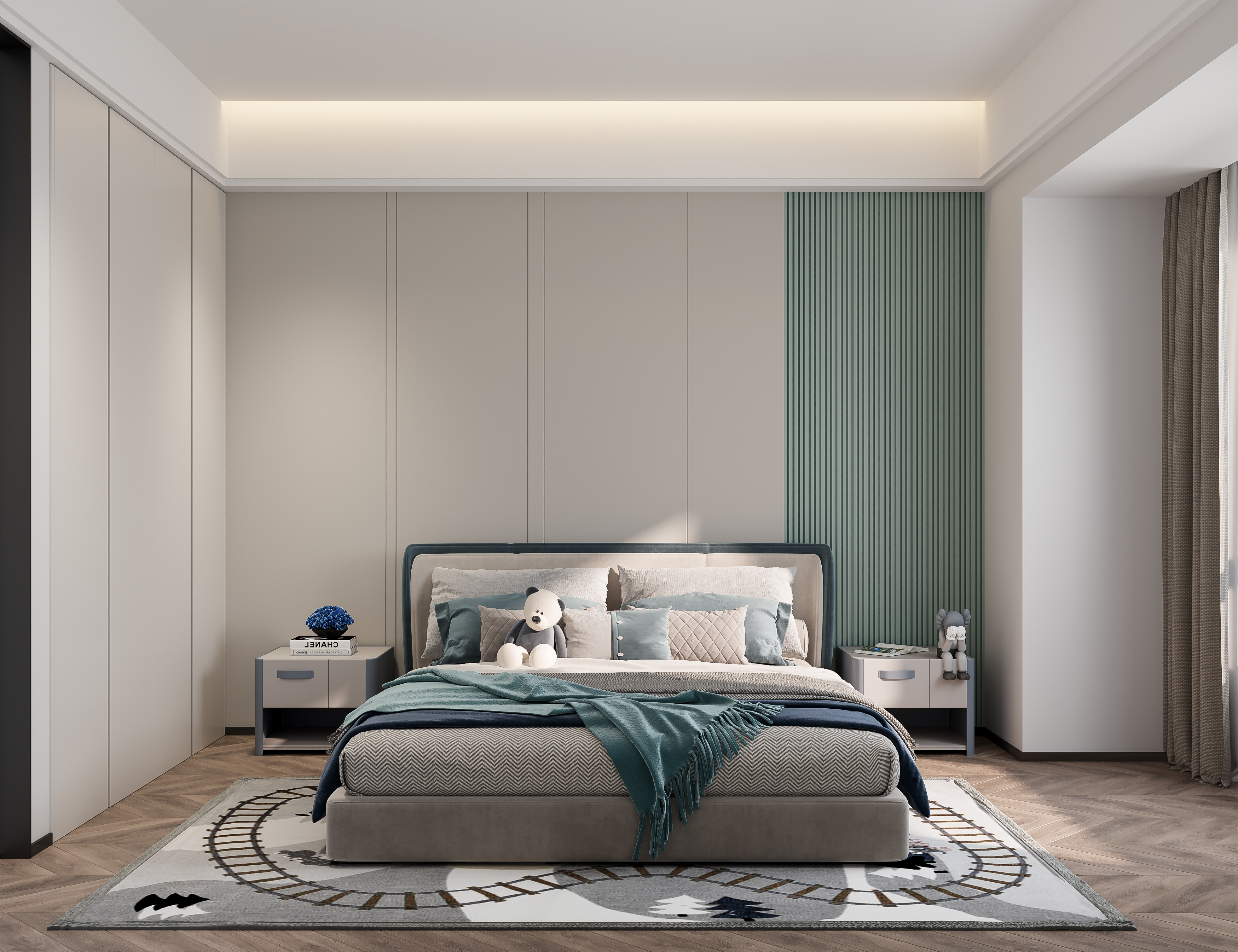 现代黑白灰客餐厅-21