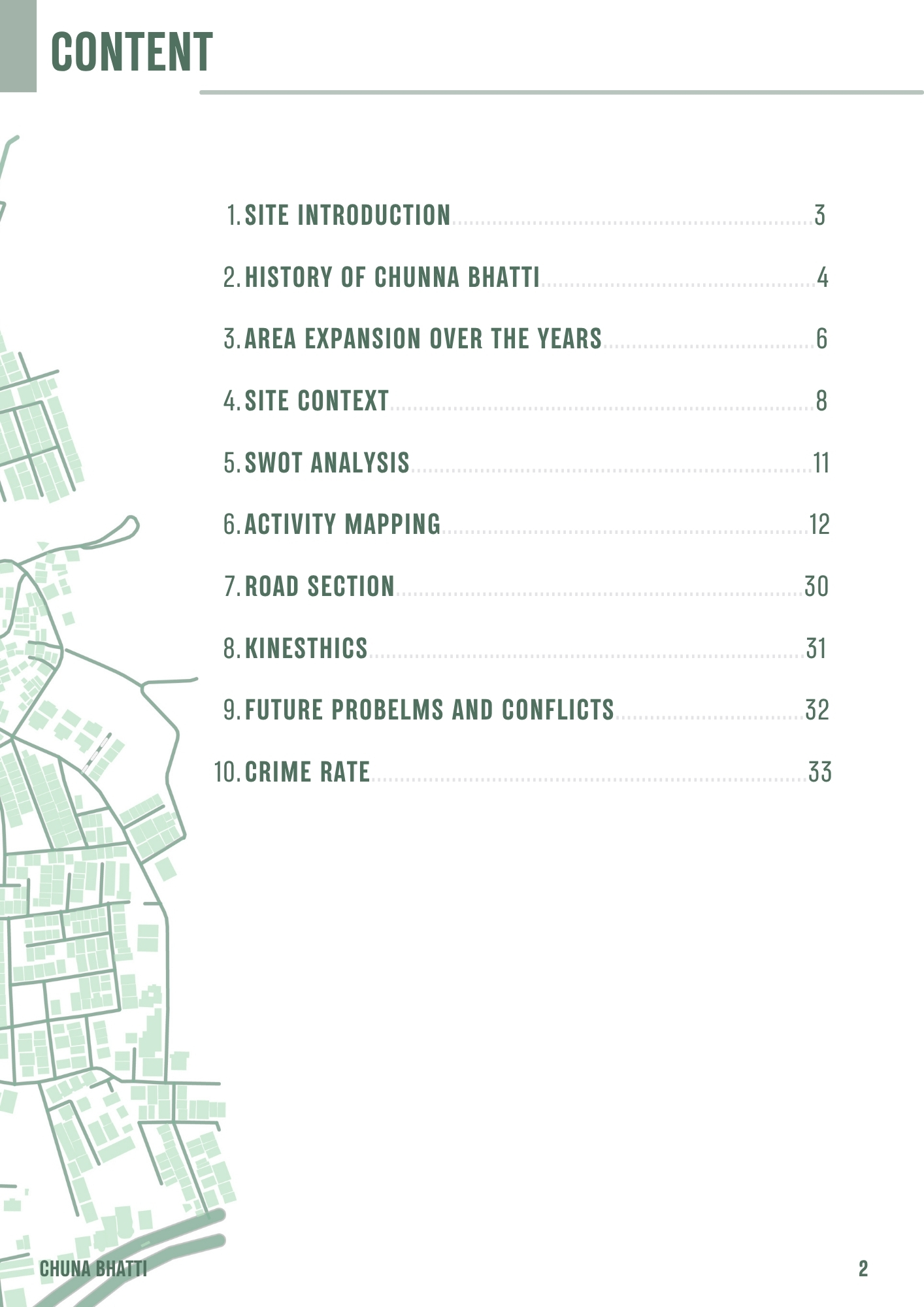 Urban Evolution and Development of chuna bhatti-1