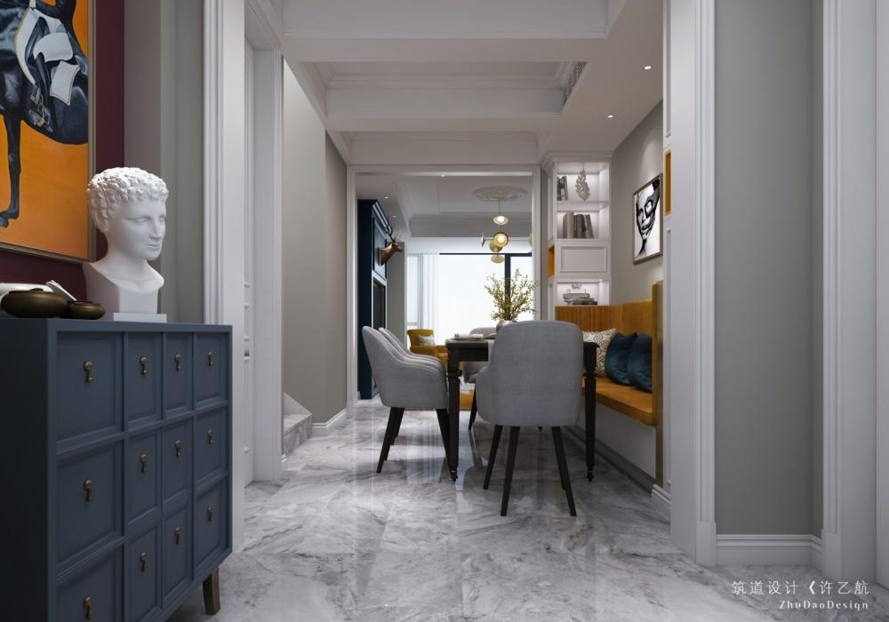 金洋奥澜现代美式家居 | 活力橘黄与纯净深蓝的完美结合-0