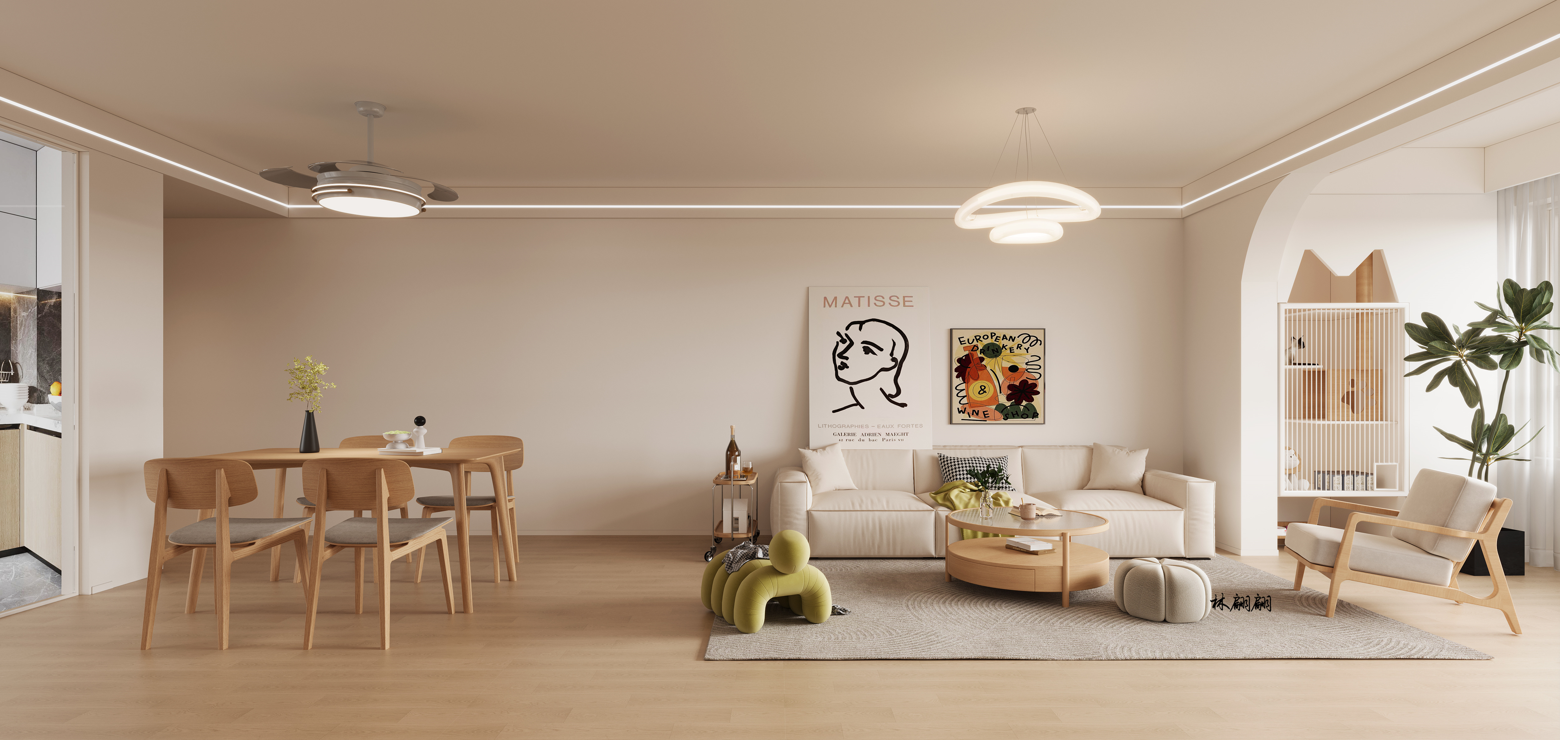 原木奶油风 把温柔碾碎 放进生活的缝隙里-0