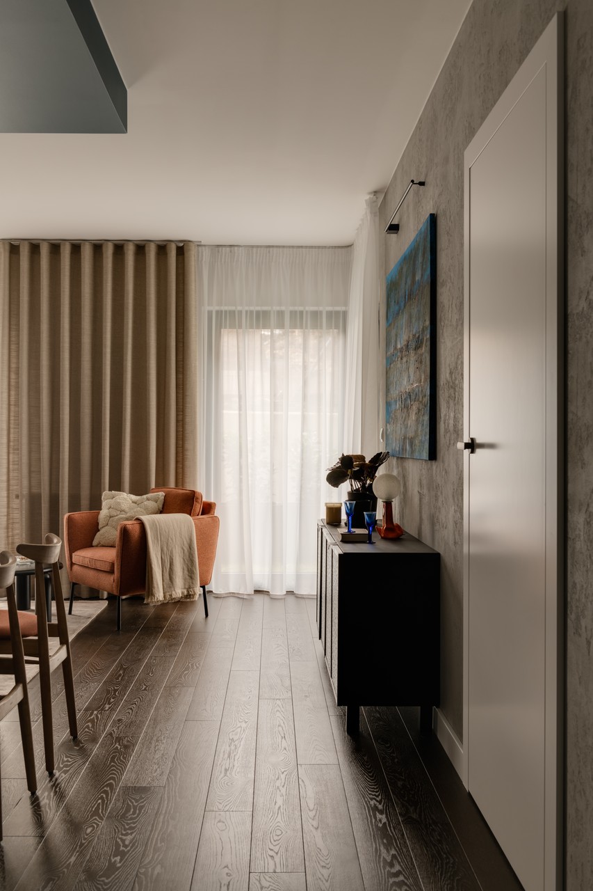 50平米带石榴红调的公寓设计丨Grupa NONO-40