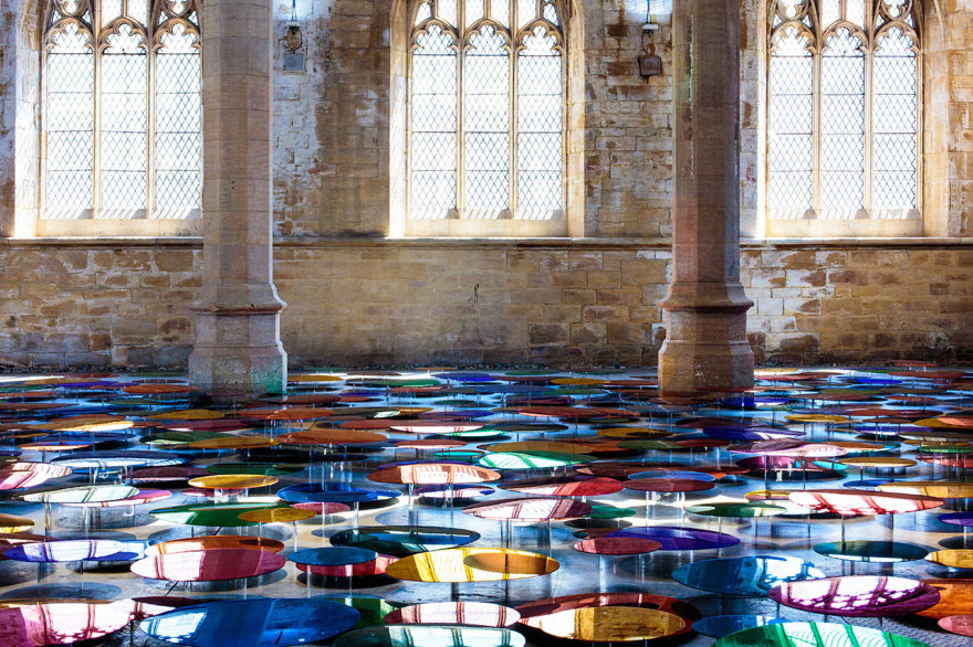 彩光舞影 | 英国艺术家 Liz West 打造彩色镜面装置艺术-21