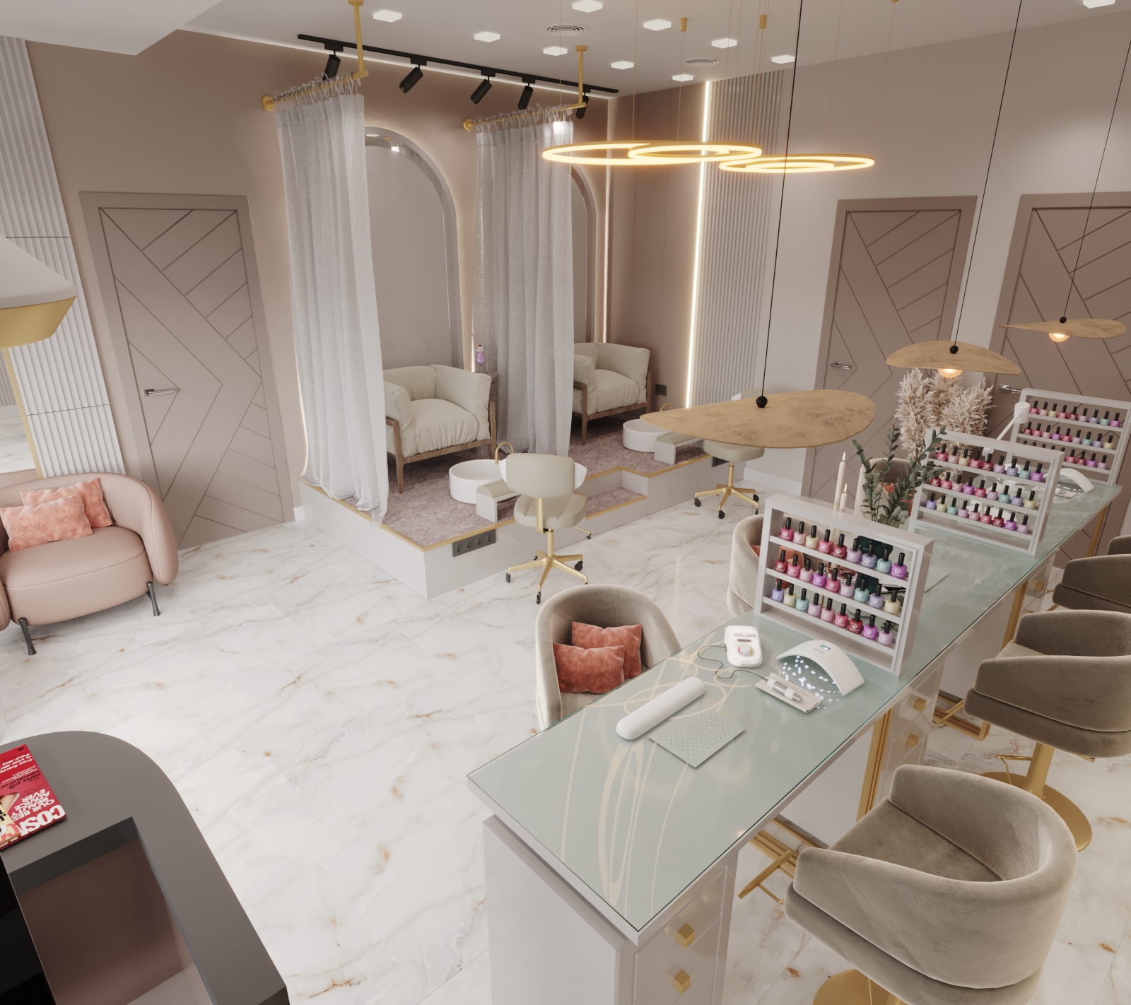 37平方米美容院室内设计丨波兰克拉科夫丨Design_14-22