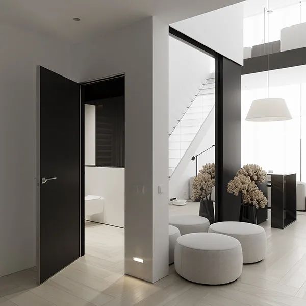 现代黑白色调 loft 公寓丨白俄罗斯明斯克丨Andrew & Darya Zhlobich-9