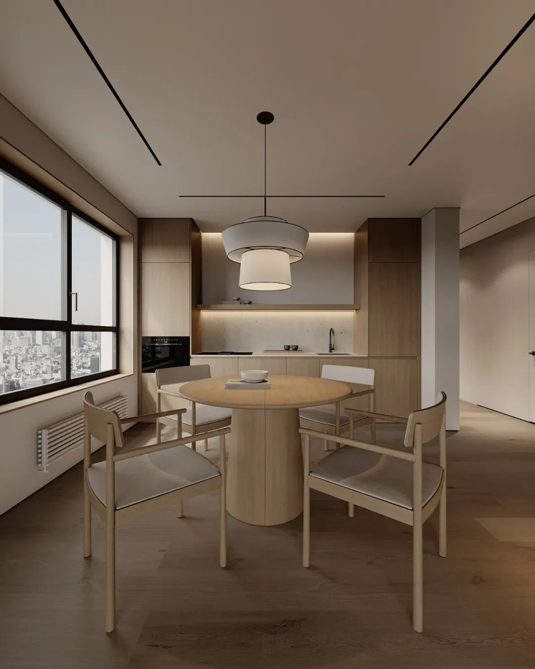 原木奶油风简约空间设计丨哈萨克斯坦阿拉木图丨Ursa Studio-14