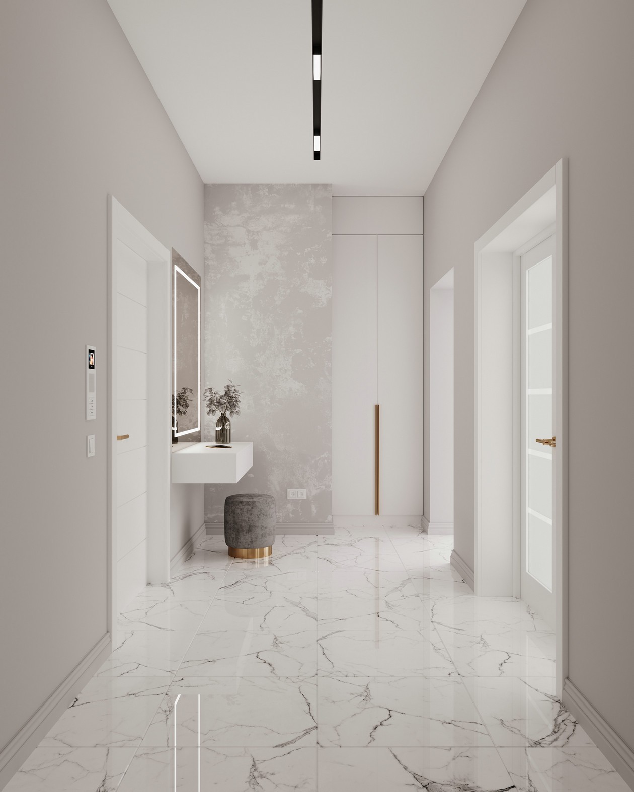 白+灰极简风，让空间更有“型”！-12