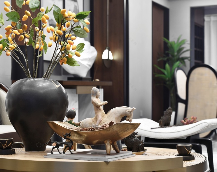 建正紫阙 | 禅意中式样板间设计-17