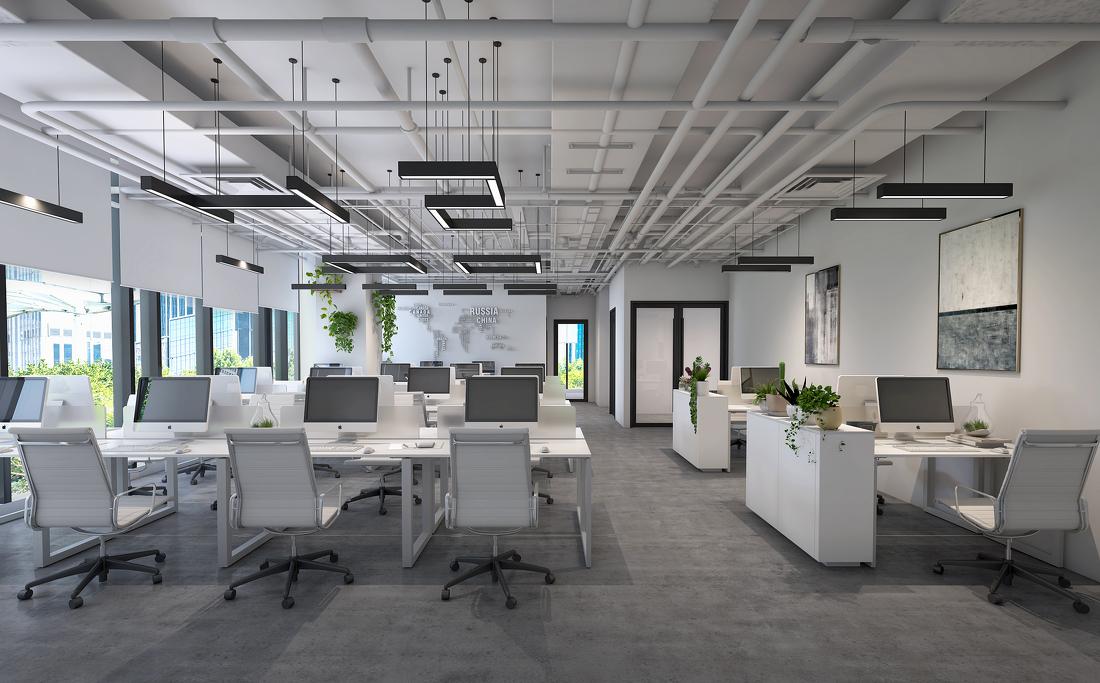 汉威国际工装创客空间——现代创意办公空间设计-54