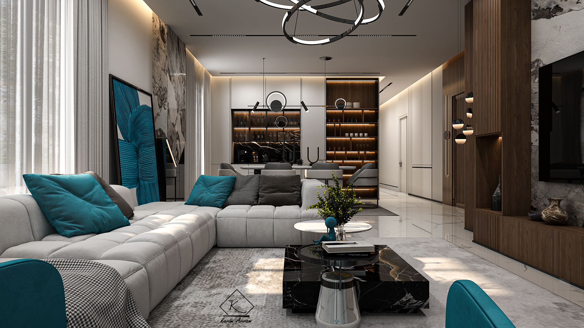 Classy Modern Living Area-6