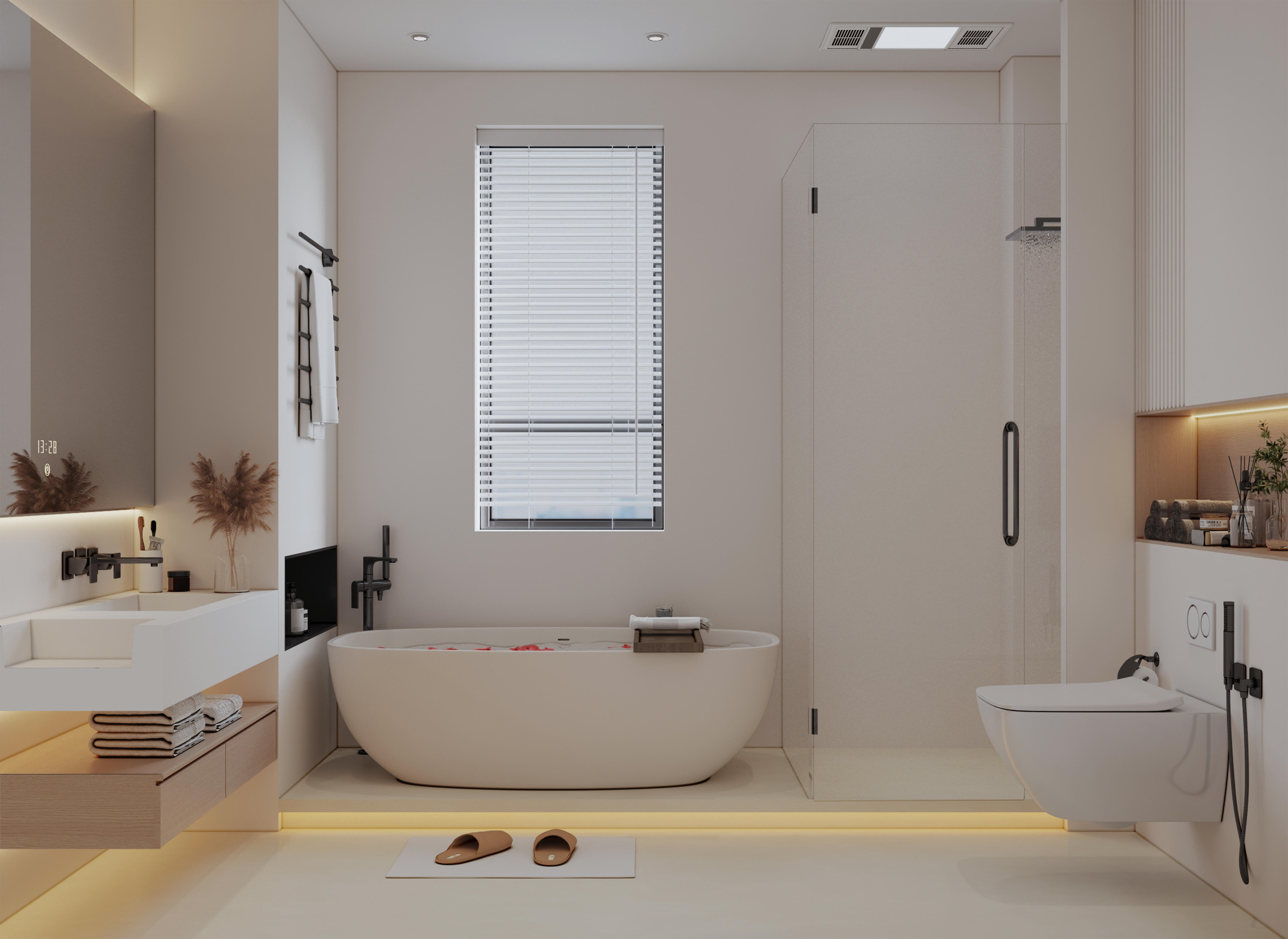 武汉-华侨城红坊 200平奶油风效果图-9