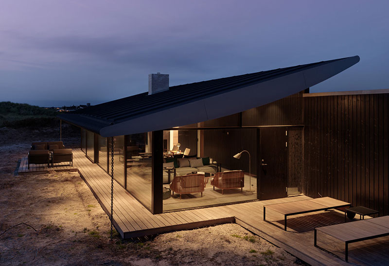 丹麦隐秘岛屿上的现代别墅-2