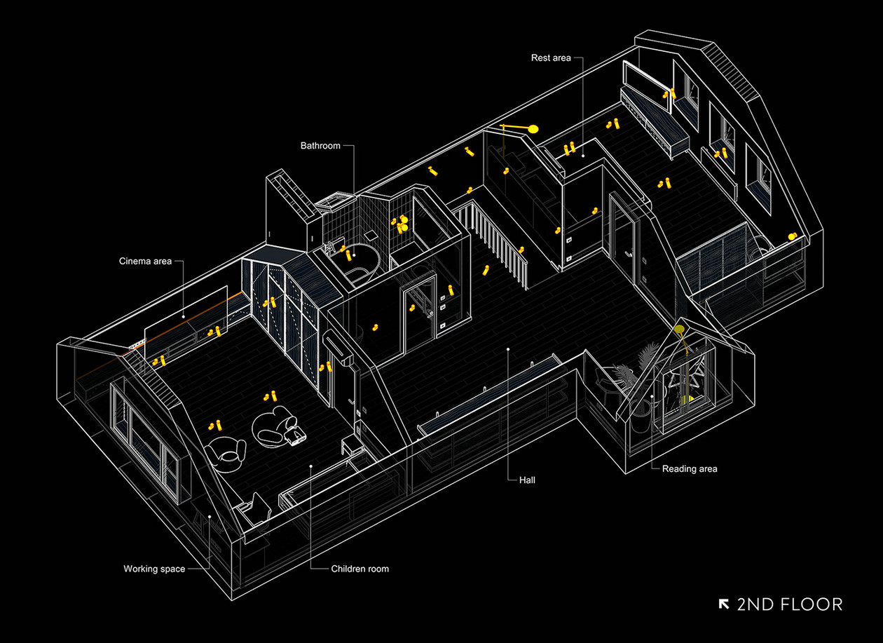 167㎡原木色系室内设计-1