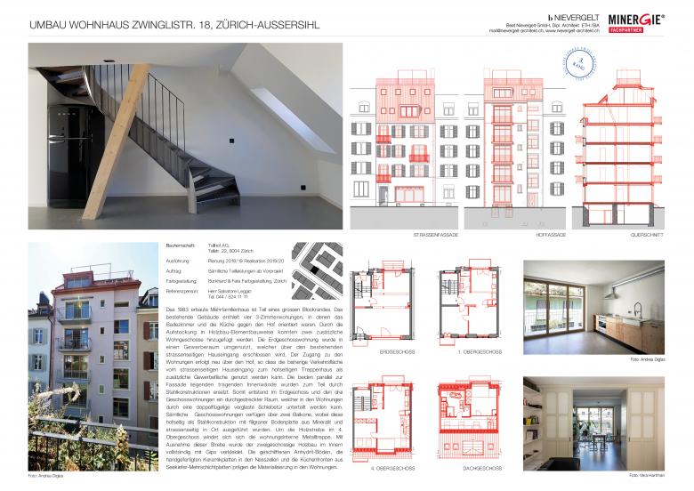 Beat Nievergelt丨Umbau und Aufstockung MFH Zwinglistrasse 18丨瑞士-22
