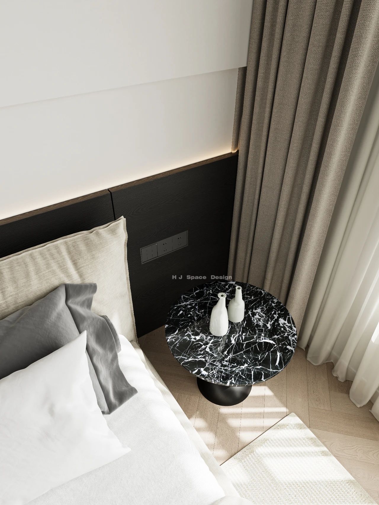 简白轻黑丨逅界空间设计-38