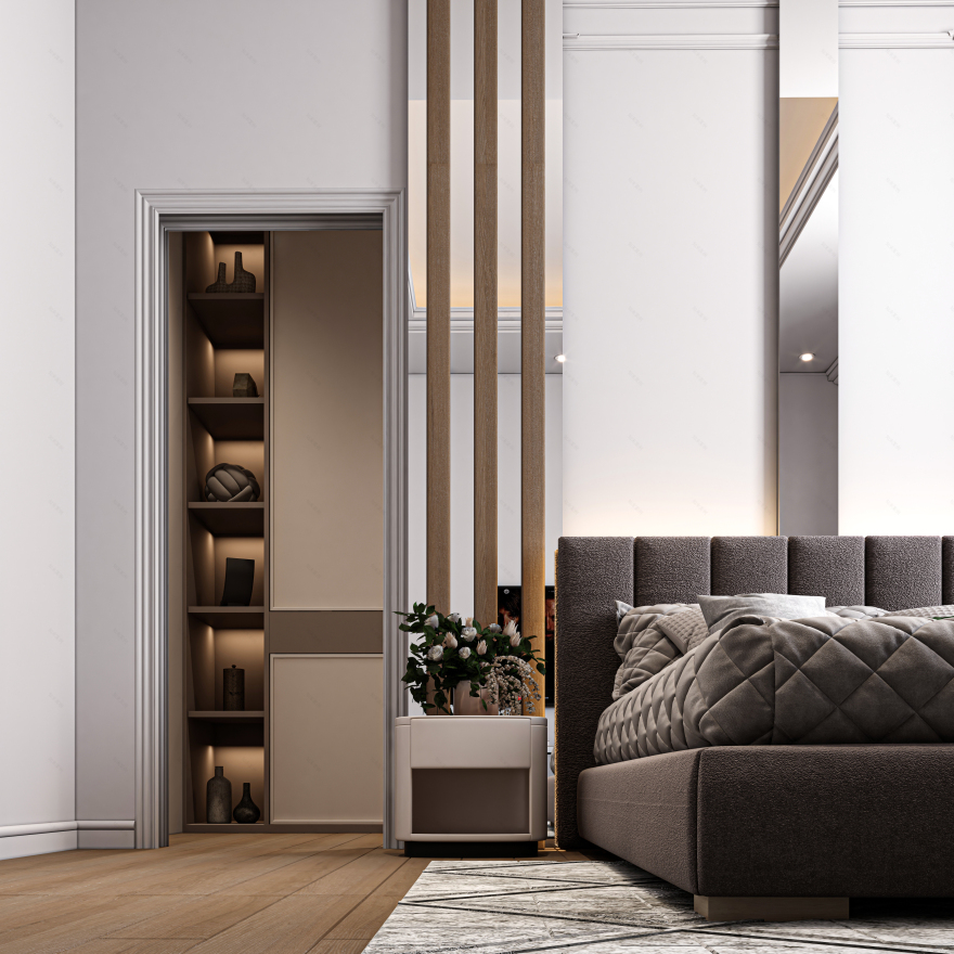 卧室新古典风格设计丨KT_DESIGN STUDIO-19