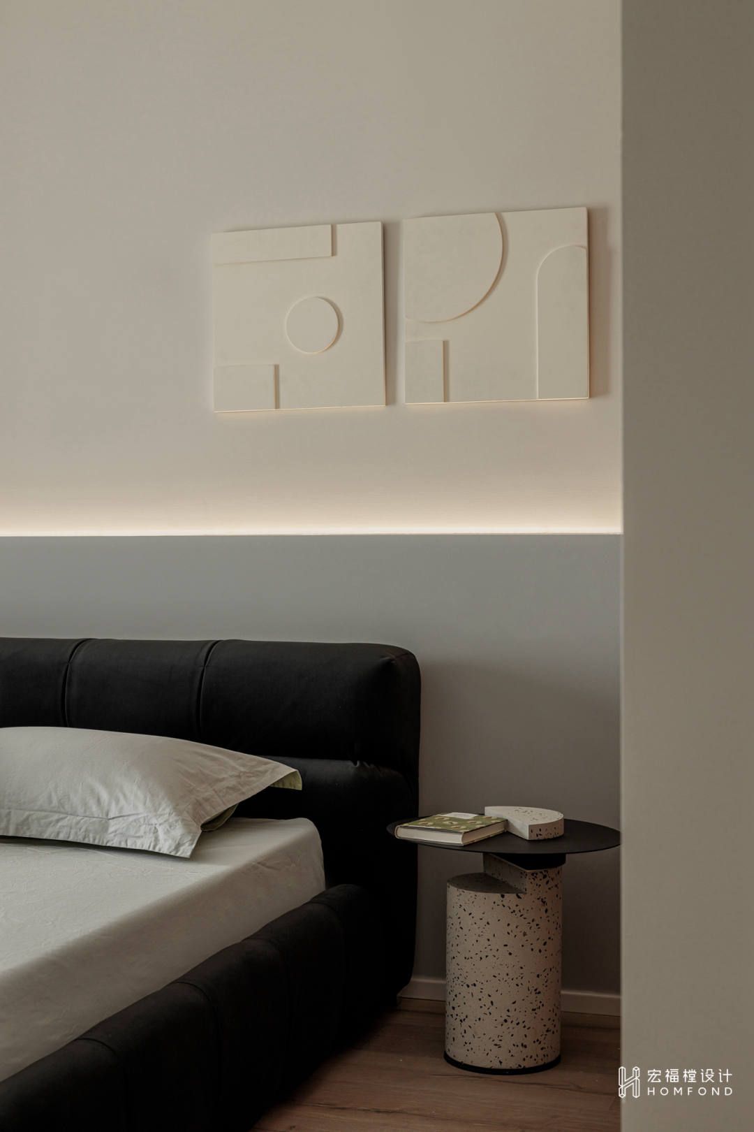 静谧黑+趣味橙，宁静自然的纯洁空间 | 宏福樘设计-29