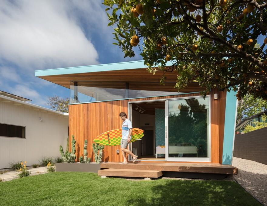 加州卡迪夫牧场现代海滨住宅-9