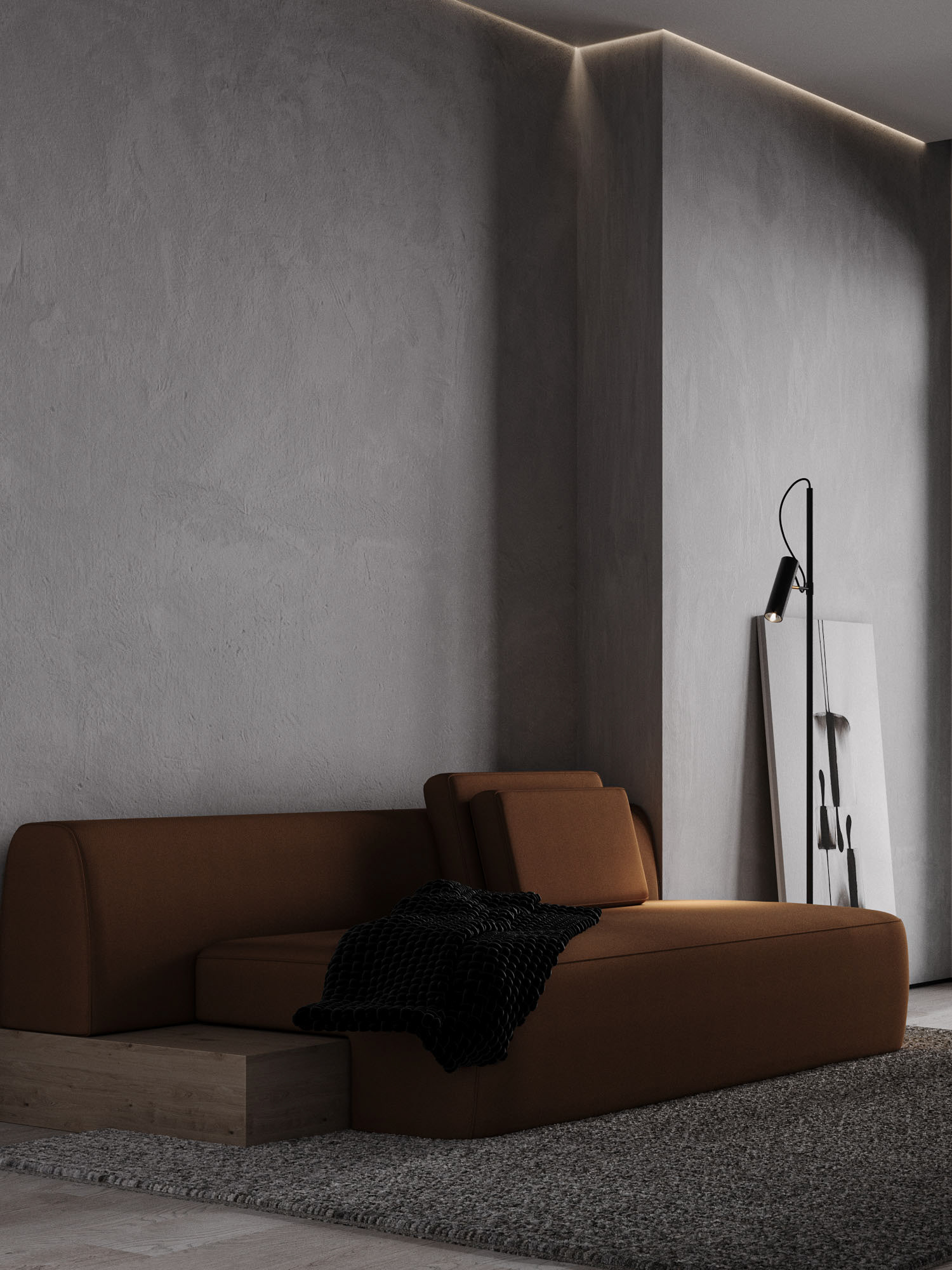 深色系公寓设计 既稳重又有设计感-24