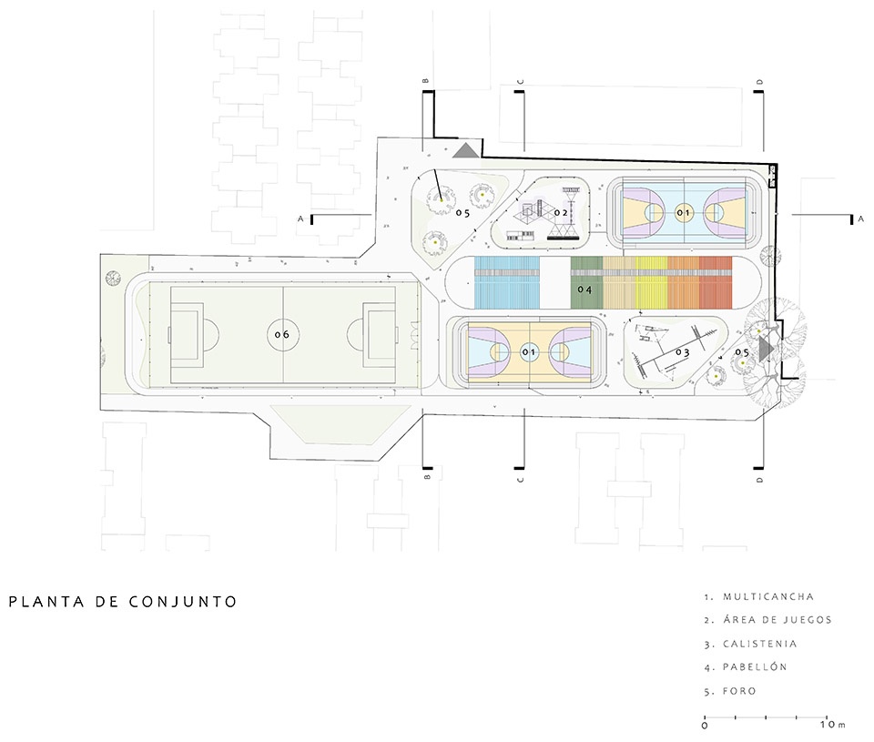 CTM Culhuacán住宅区公共空间改造丨墨西哥墨西哥城丨AMASA Estudio-34