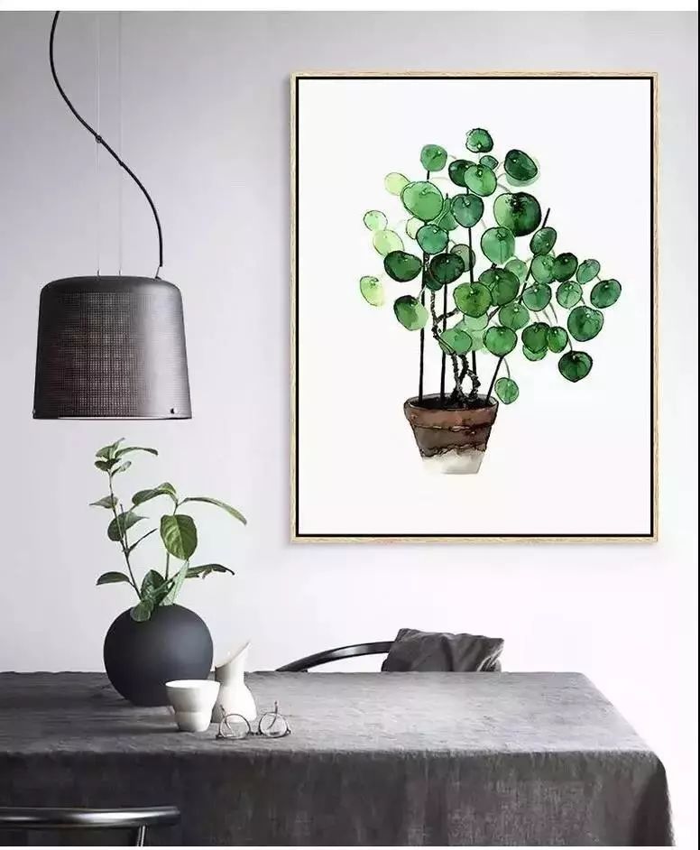 绿色植物装饰画,为家增添自然清新之美-4