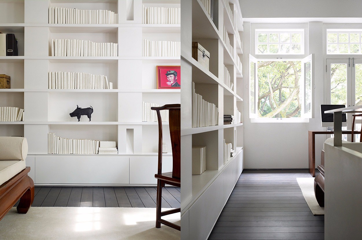 Ong & Ong：典雅的中式蓝色幕帘住宅-5