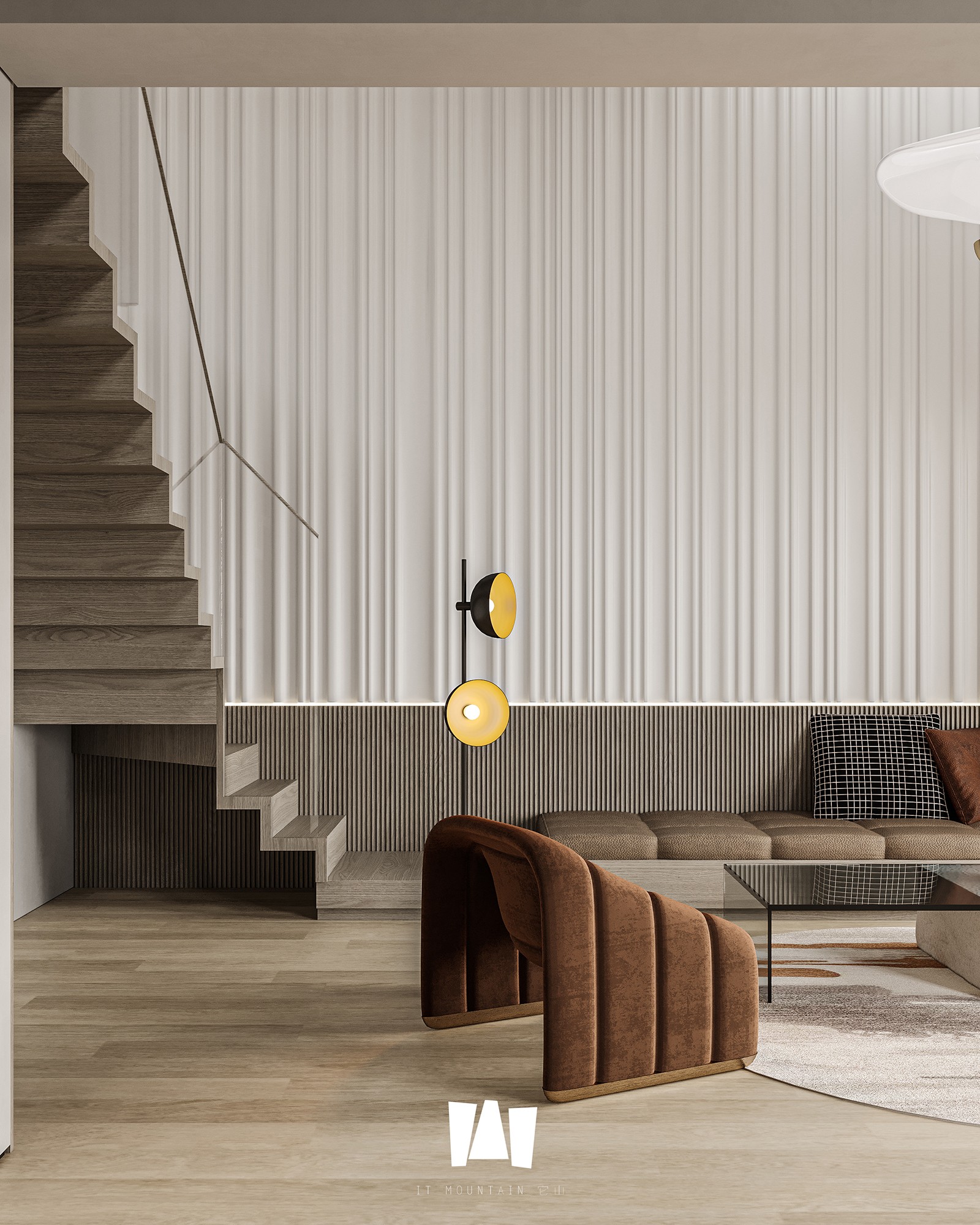 自然温馨的错层空间设计丨它山空间设计-36