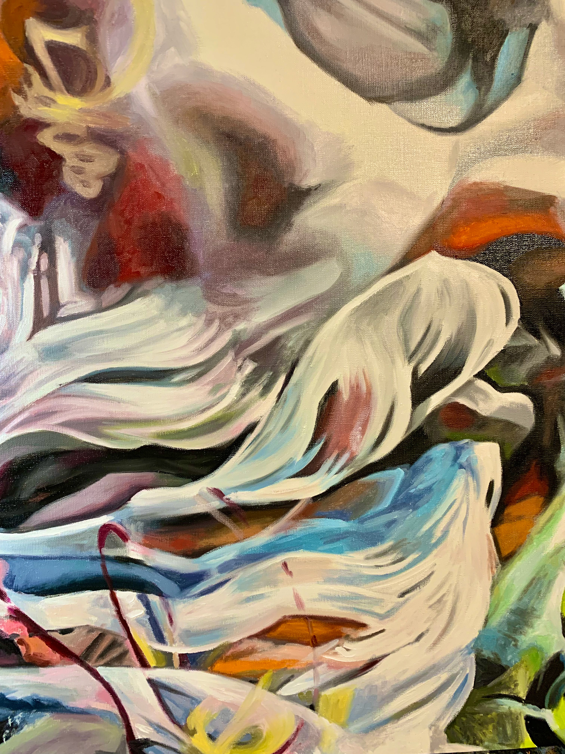 现代室内手绘油画涂鸦项目丨阿联酋-12