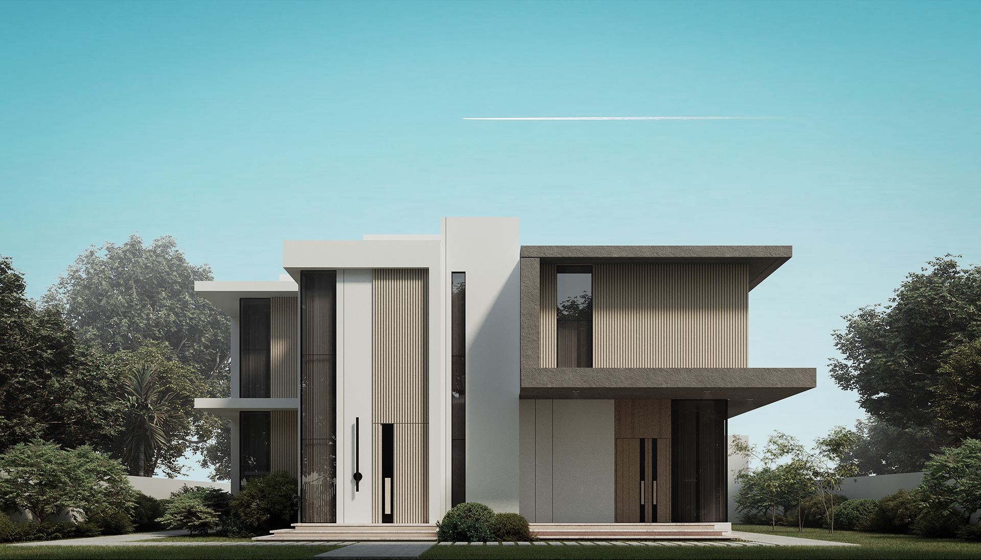 Two-Storey Contemporary Residential Villa-4