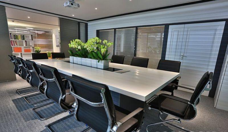 广州奥肽生物科技现代简约办公室设计-1