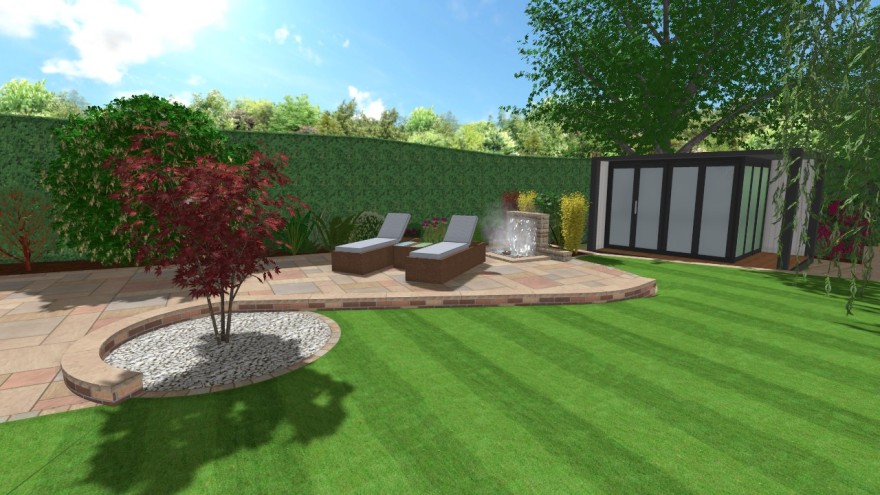 现代家庭花园丨Blue Iris Landscapes-9