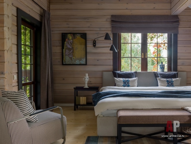 莫斯科郊外伊斯特水库旁两层木屋别墅室内设计丨俄罗斯莫斯科-26