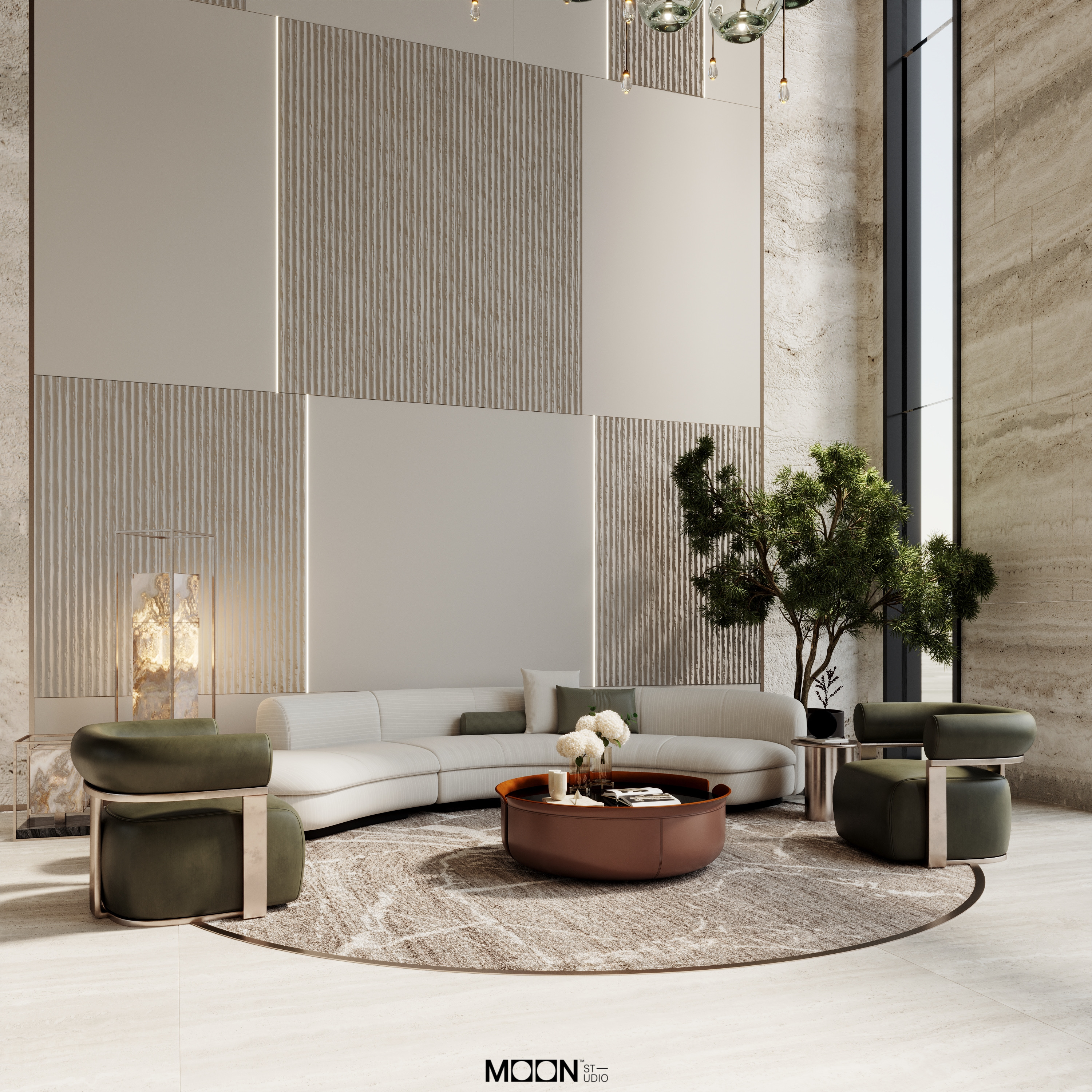 学校接待区设计项目丨沙特阿拉伯丨Moon Studio-5