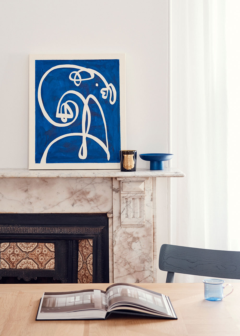 悉尼温馨家居 | 蓝色调与暖色细节的完美融合-14