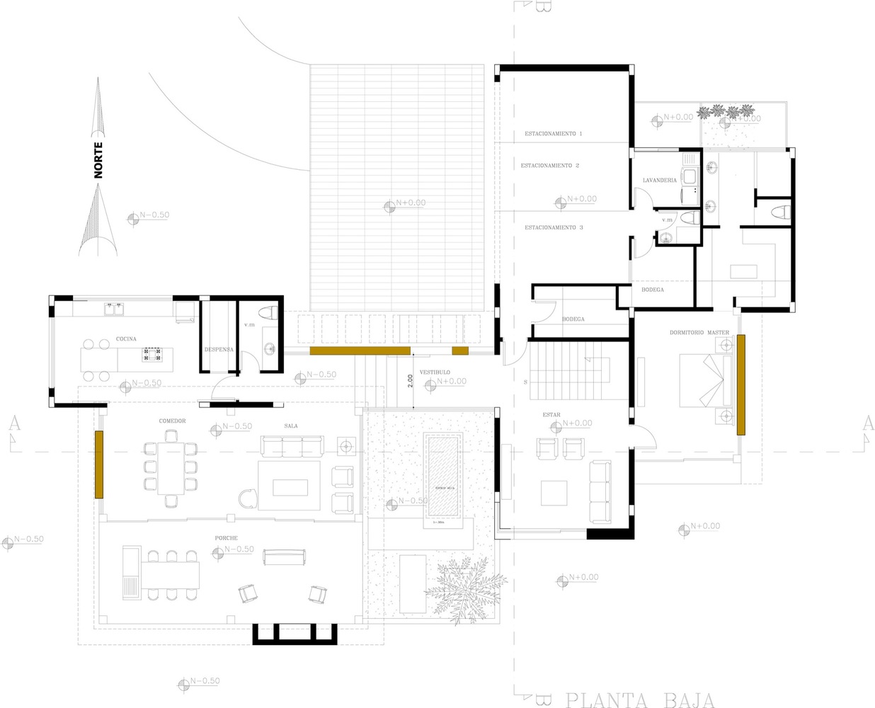 掌案免费分享多个高清别墅场景图，内含别墅户型图-50