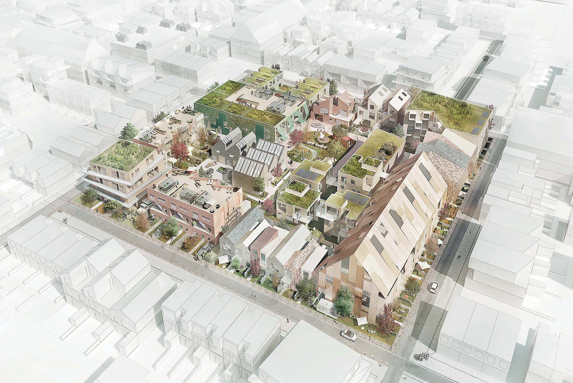 哥本哈根郊区的绿色新城规划-0