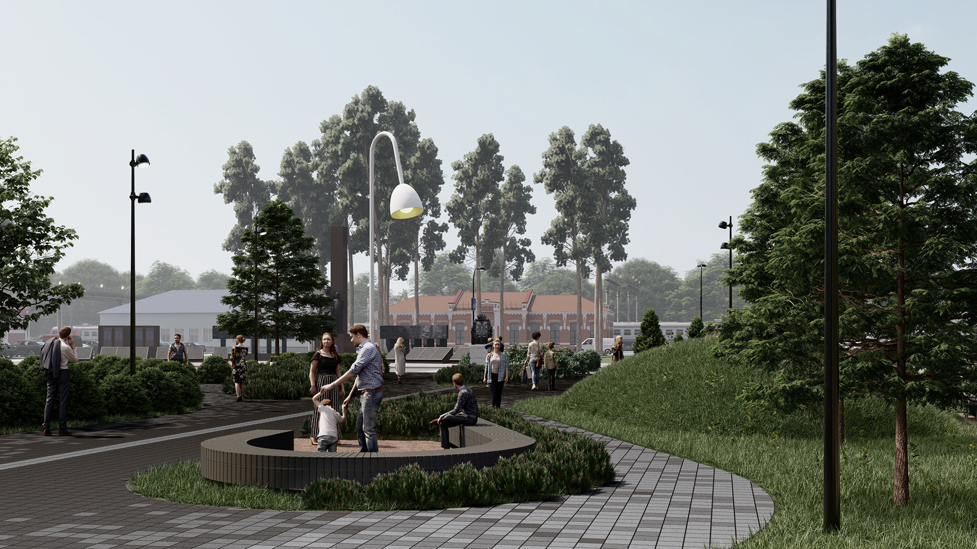 Zavodoukovsk 中央广场改造丨俄罗斯丨Project Bureau M4-23