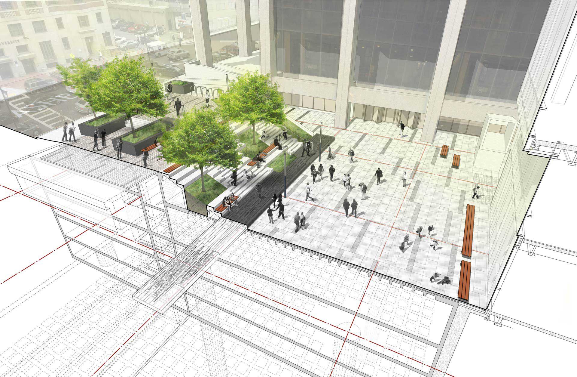 波士顿萨福克大学景观设计展现原始地形-14