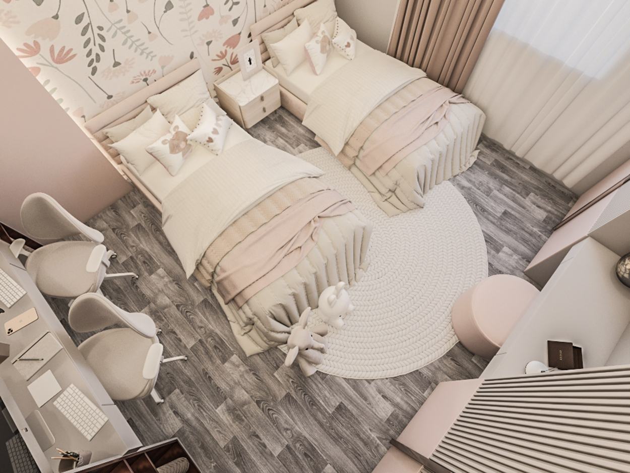 Grils' Bedroom design-5