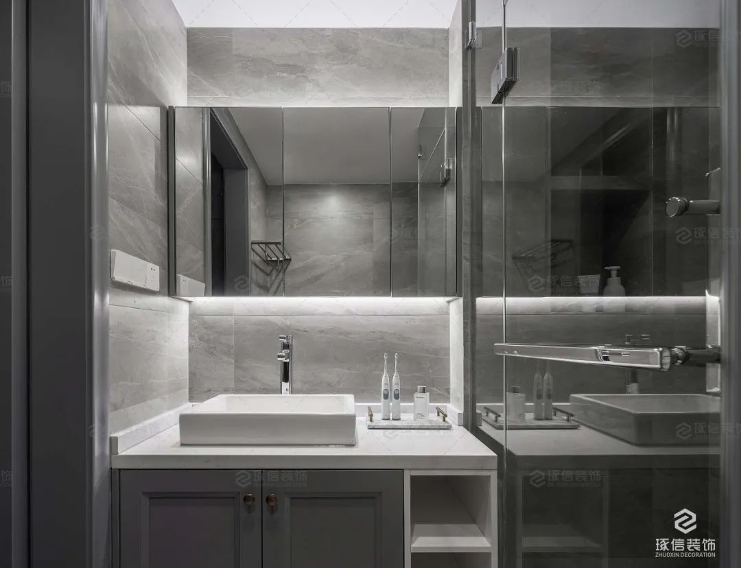 巴南府邸 | 现代美式轻奢，温馨居家之作-78