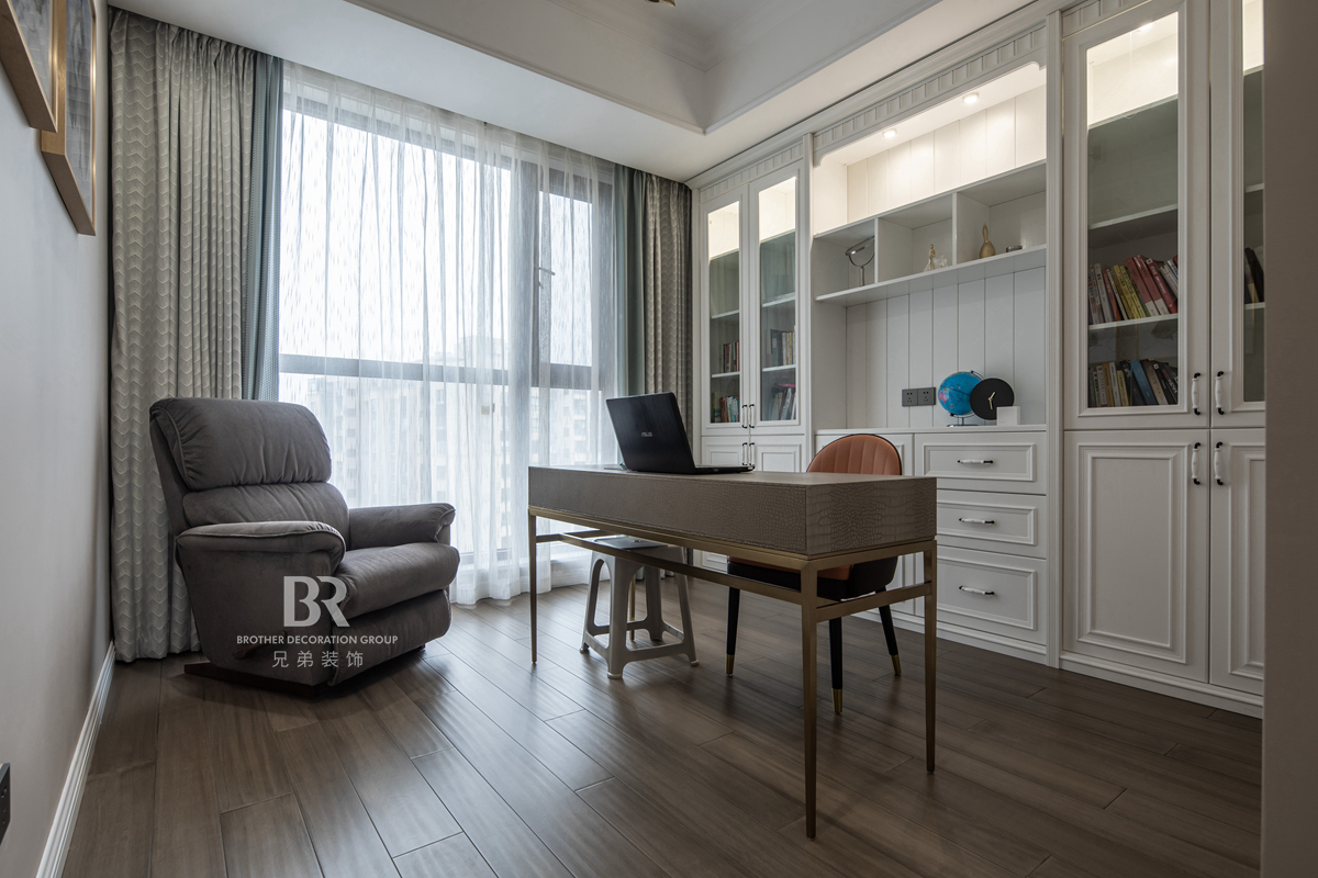 融创滨江壹号跃层轻奢风设计丨中国重庆丨重庆兄弟装饰公司-20
