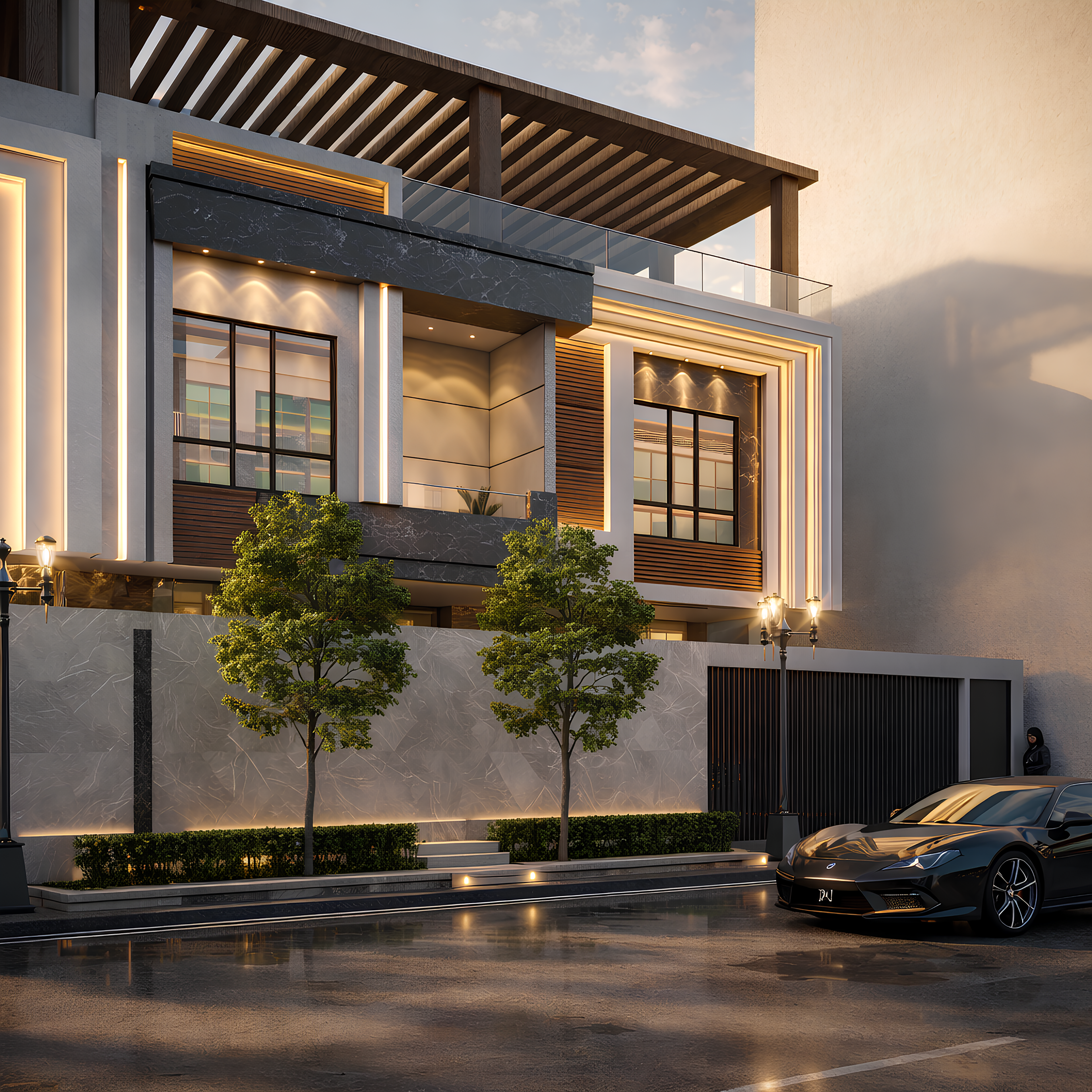 沙特阿拉伯别墅外观设计丨沙特阿拉伯吉达丨Ali Eddin Khaled-10