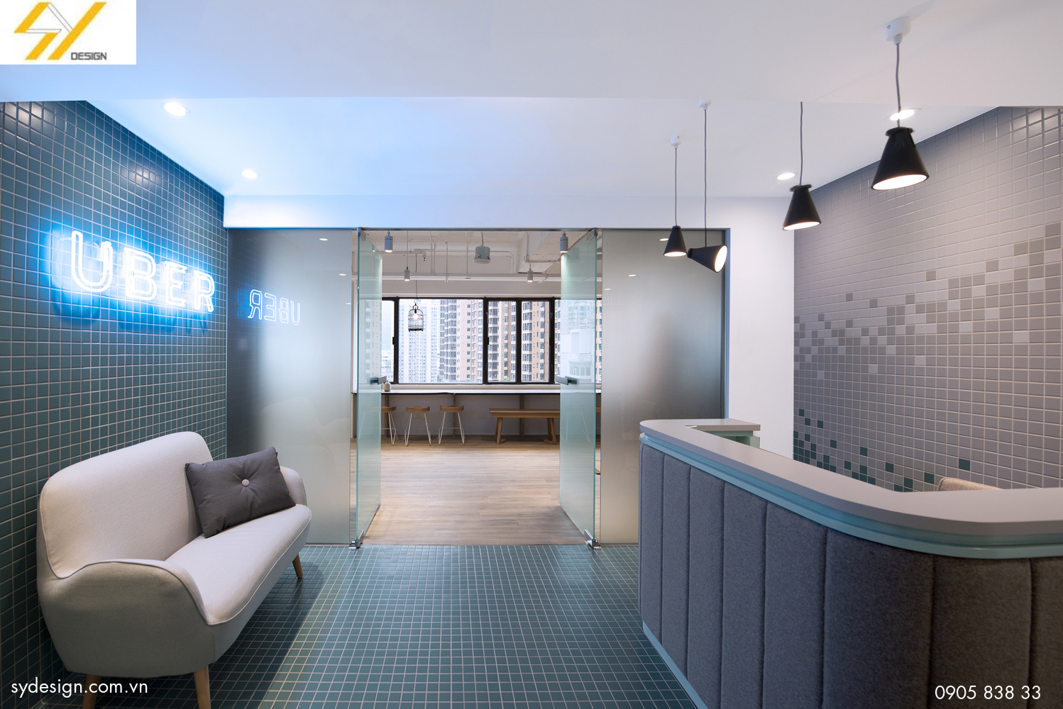 香港Uber办公室现代建筑设计丨中国香港丨Bean Buro-11