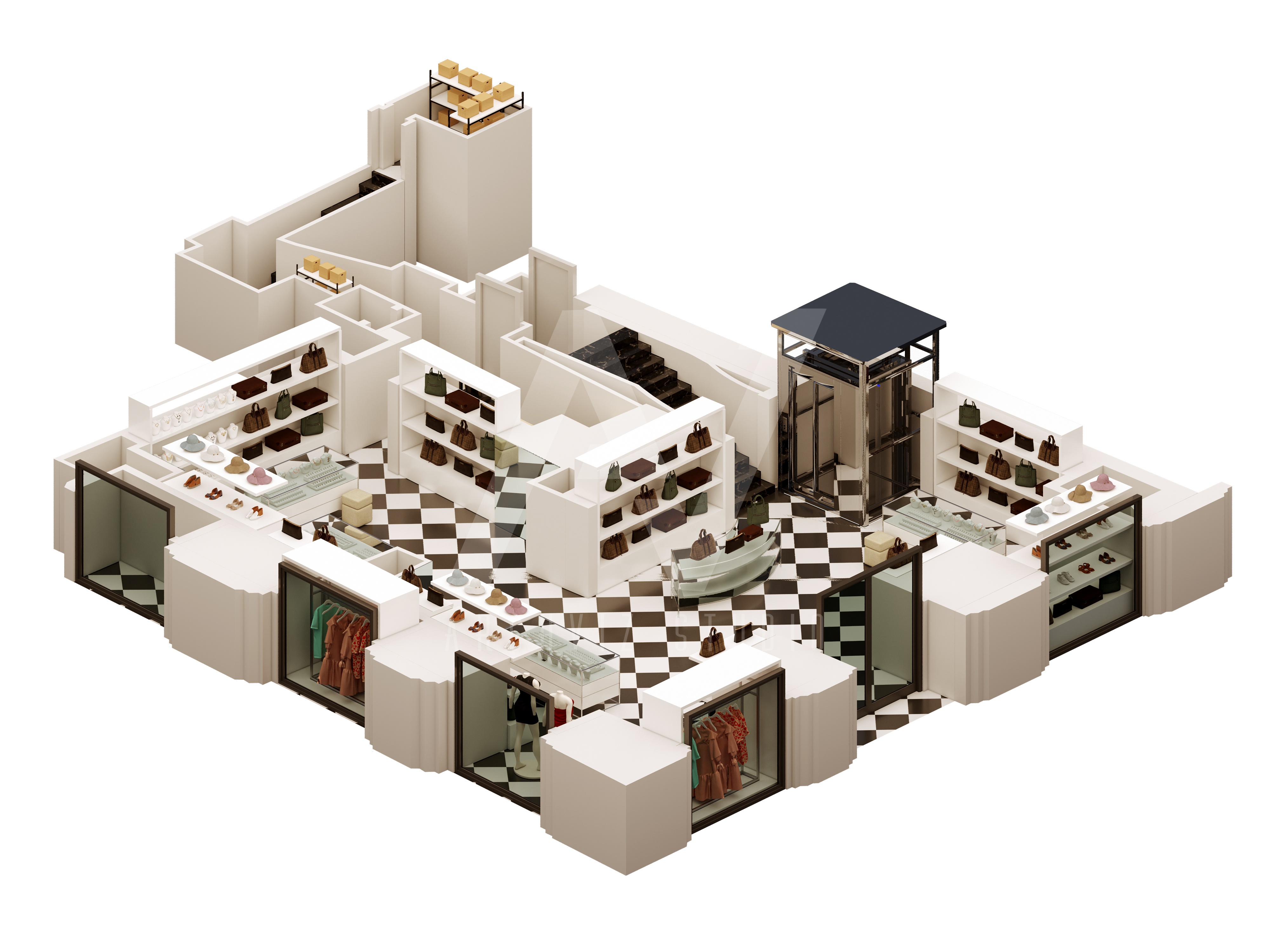 Commercial Retail Layout Rendering-3