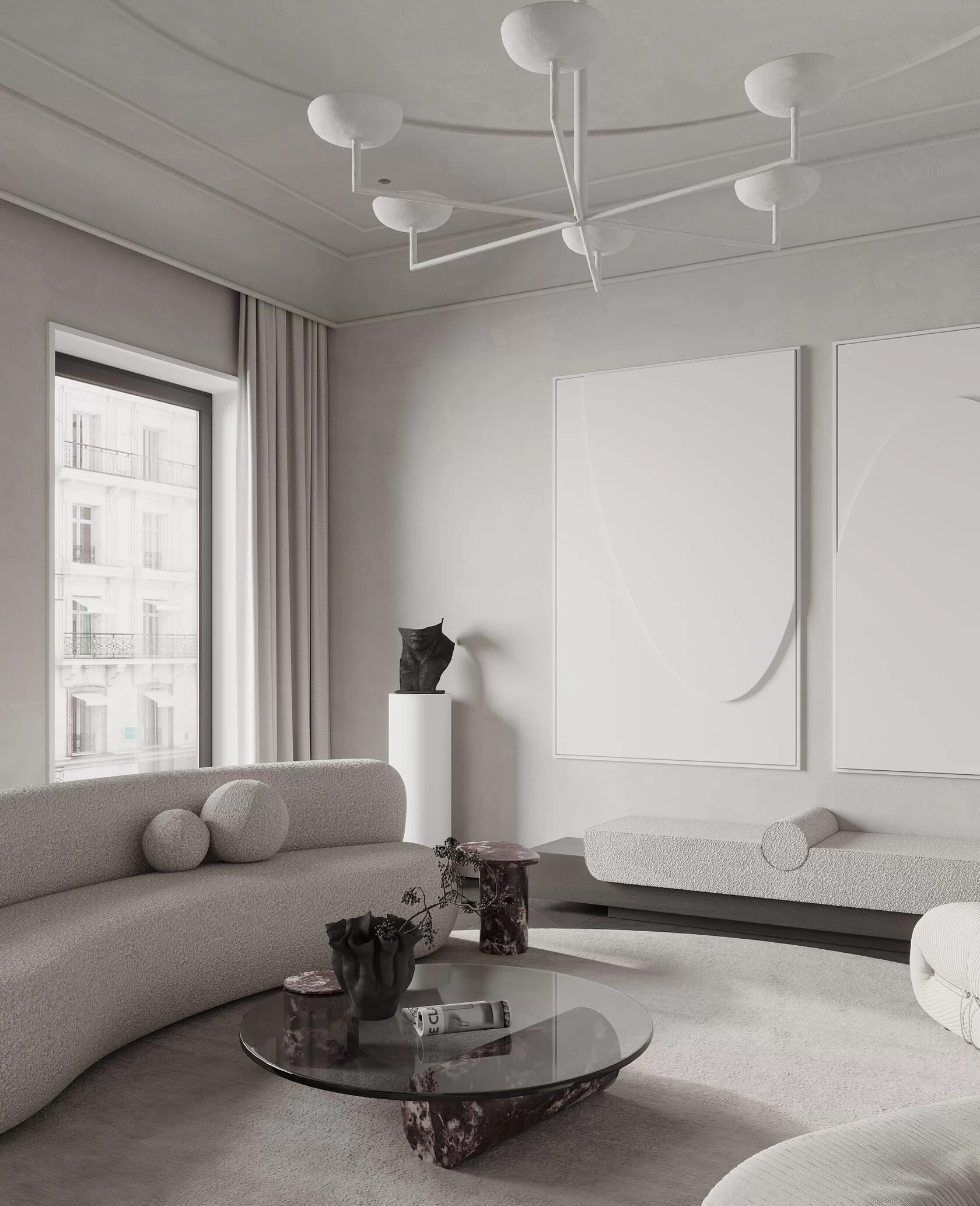 莫斯科浅色系公寓设计 超精致！-5