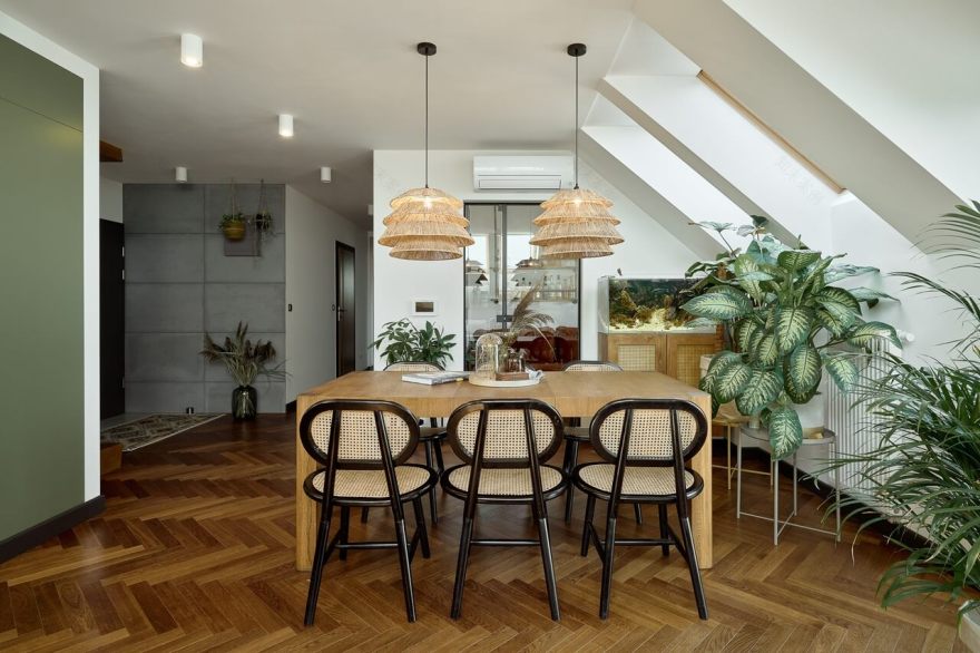 Apartament w stylu urban jungle na obrzeżach Wrocławia dla rodziców i dwóch córek - PLN Design-2