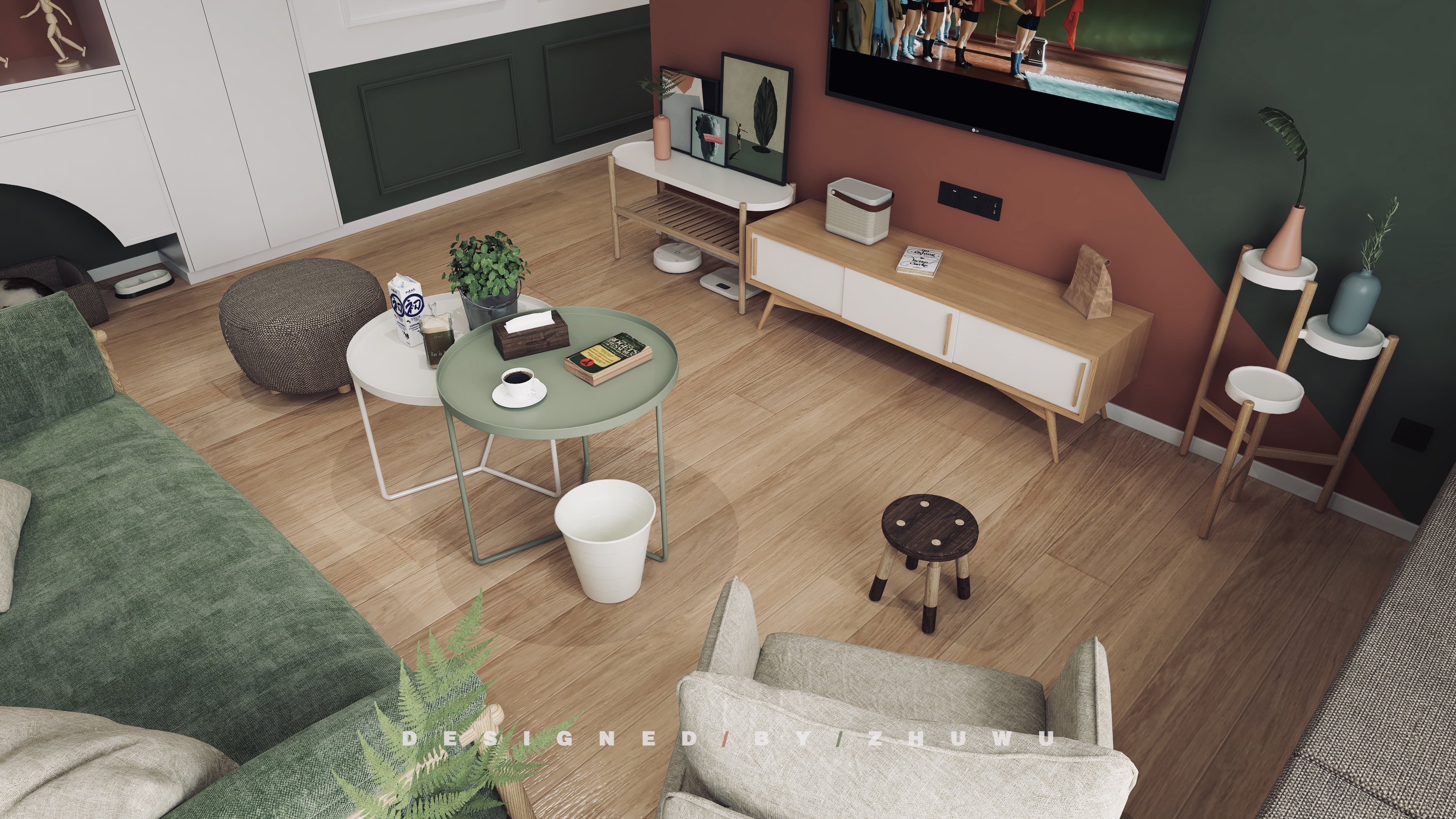 98㎡北欧复古混搭家装 | 低成本个性体验-42