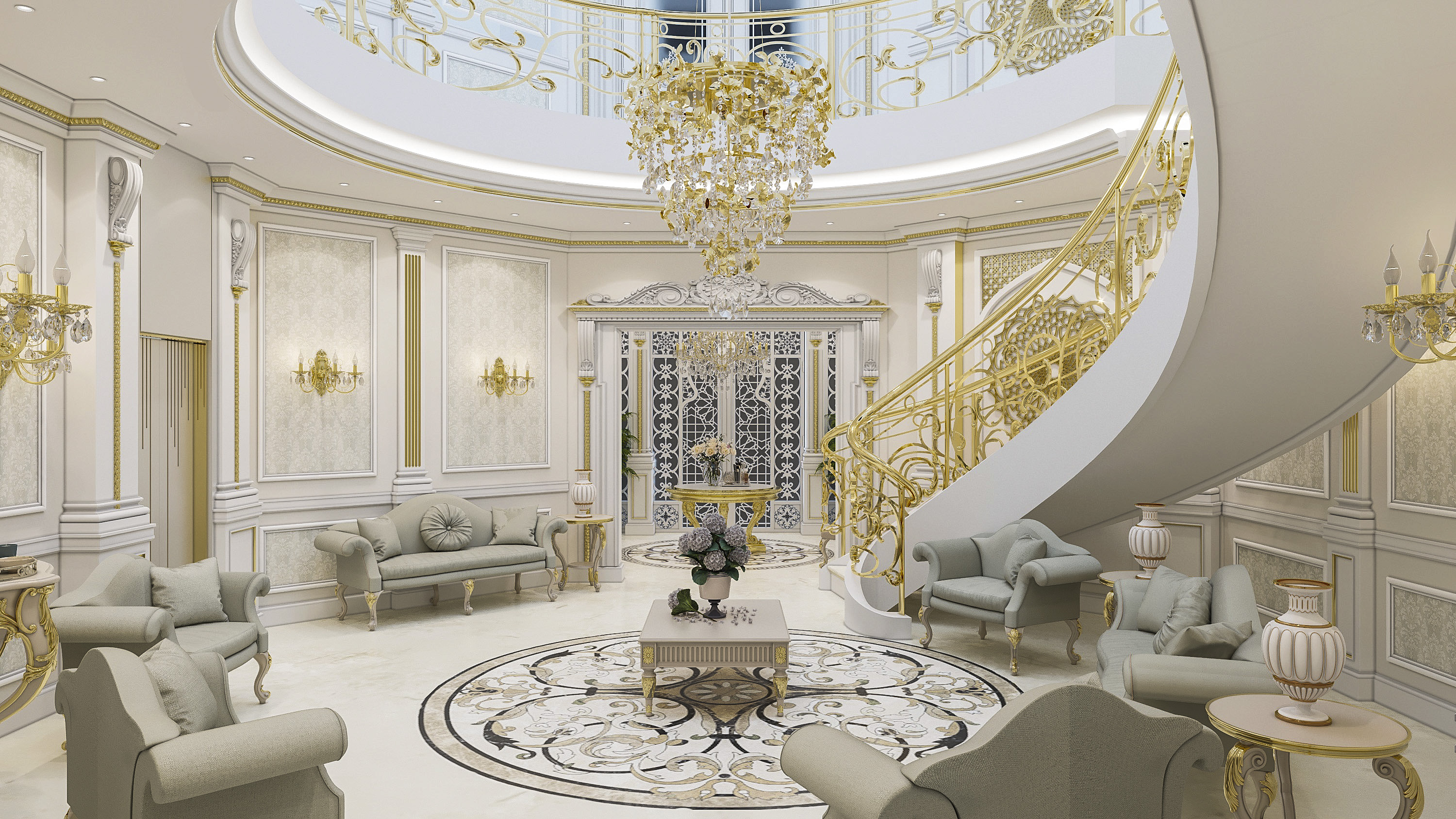 Arabic Majlis and Hall Interior Deisign!-7