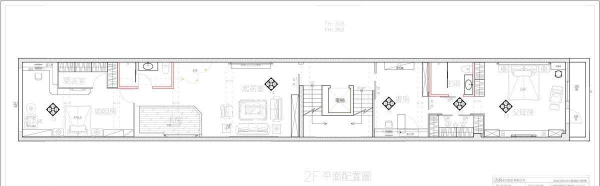 双玄关别墅设计,狭长透天厝的华美转身-25