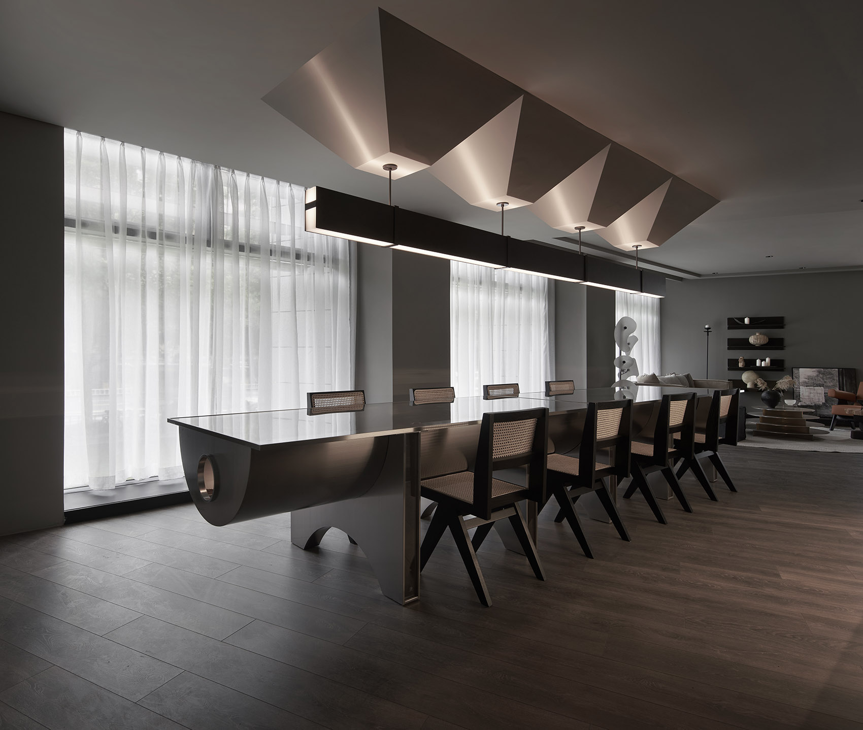 国立酒业办公会客厅丨中国杭州丨泛域设计-61